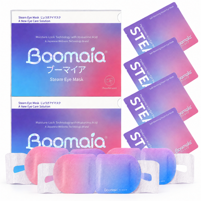Boomaia Steam Eye Mask, Self-Heating, Hyaluronic Acid