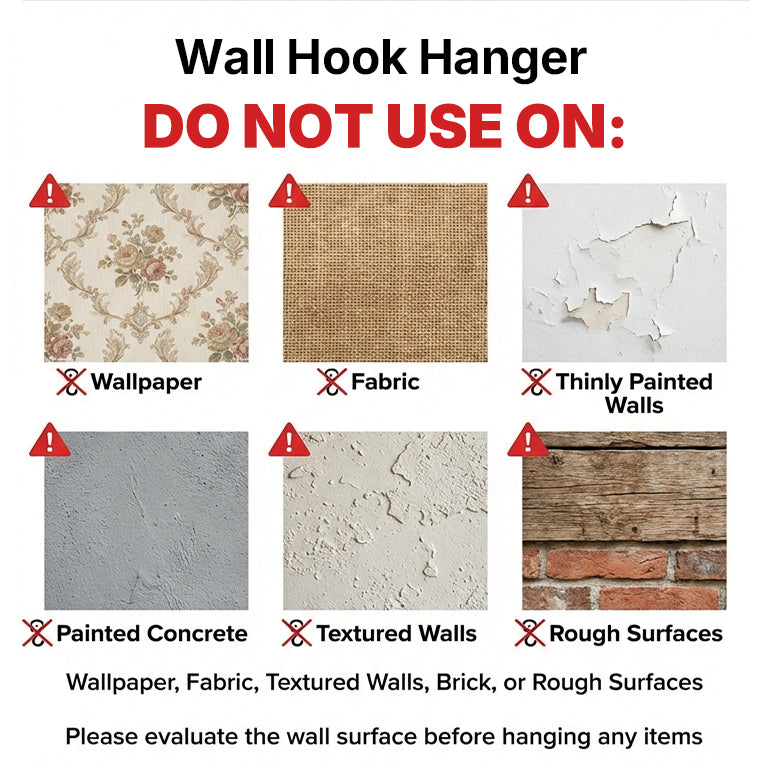 Wall Hook Hanger – Invisible Adhesive Interlocking Wall Mount Hooks, No-Drill Hanging Organizer for Kitchen & Bathroom 10/20 Pairs