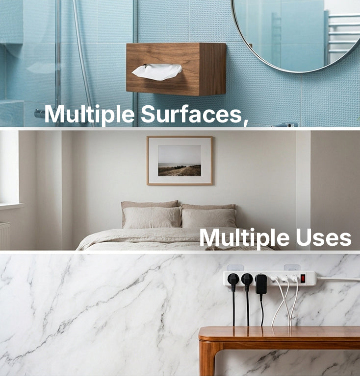 Wall Hook Hanger – Invisible Adhesive Interlocking Wall Mount Hooks, No-Drill Hanging Organizer for Kitchen & Bathroom 10/20 Pairs
