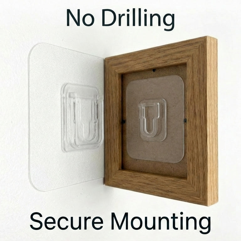 Wall Hook Hanger – Invisible Adhesive Interlocking Wall Mount Hooks, No-Drill Hanging Organizer for Kitchen & Bathroom 10/20 Pairs